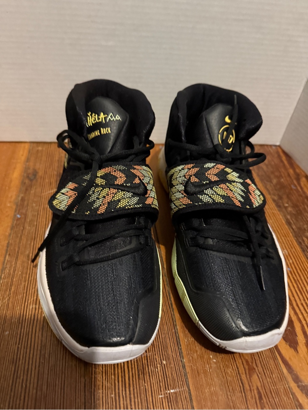 Nike Black Sneakers with Multicolor Strap